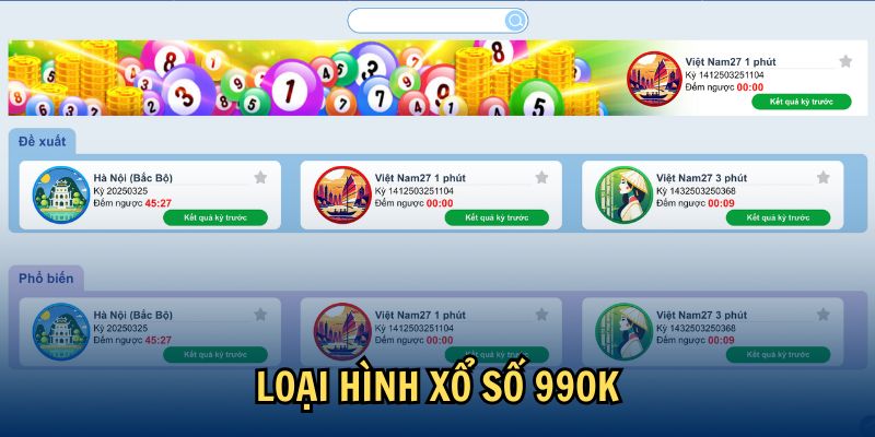 Những loại hình xổ số 99OK Những loại hình xổ số 99OK